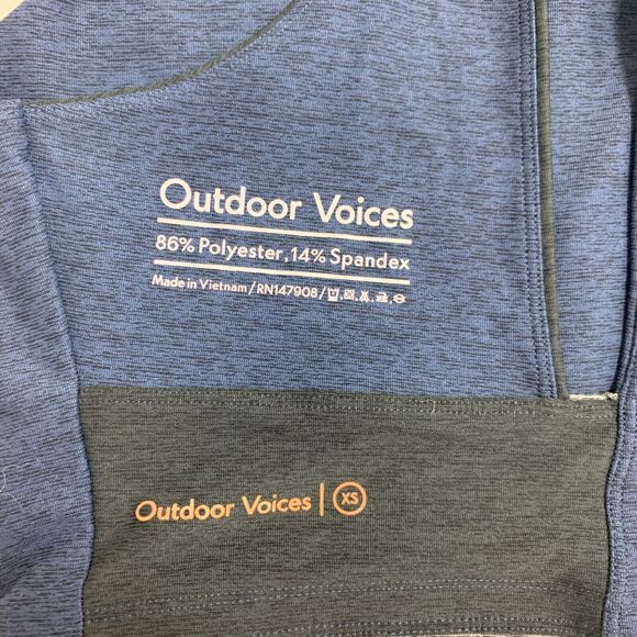 Outdoor Voices Venus Crop Tank Top Womens XS Extra Small V Back Colorblock - Picture 8 of 11